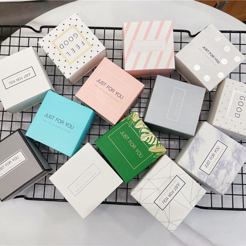 jewellery box ins small jewelry green carton ear stud pendant packing box drawer pull box ring box gift box