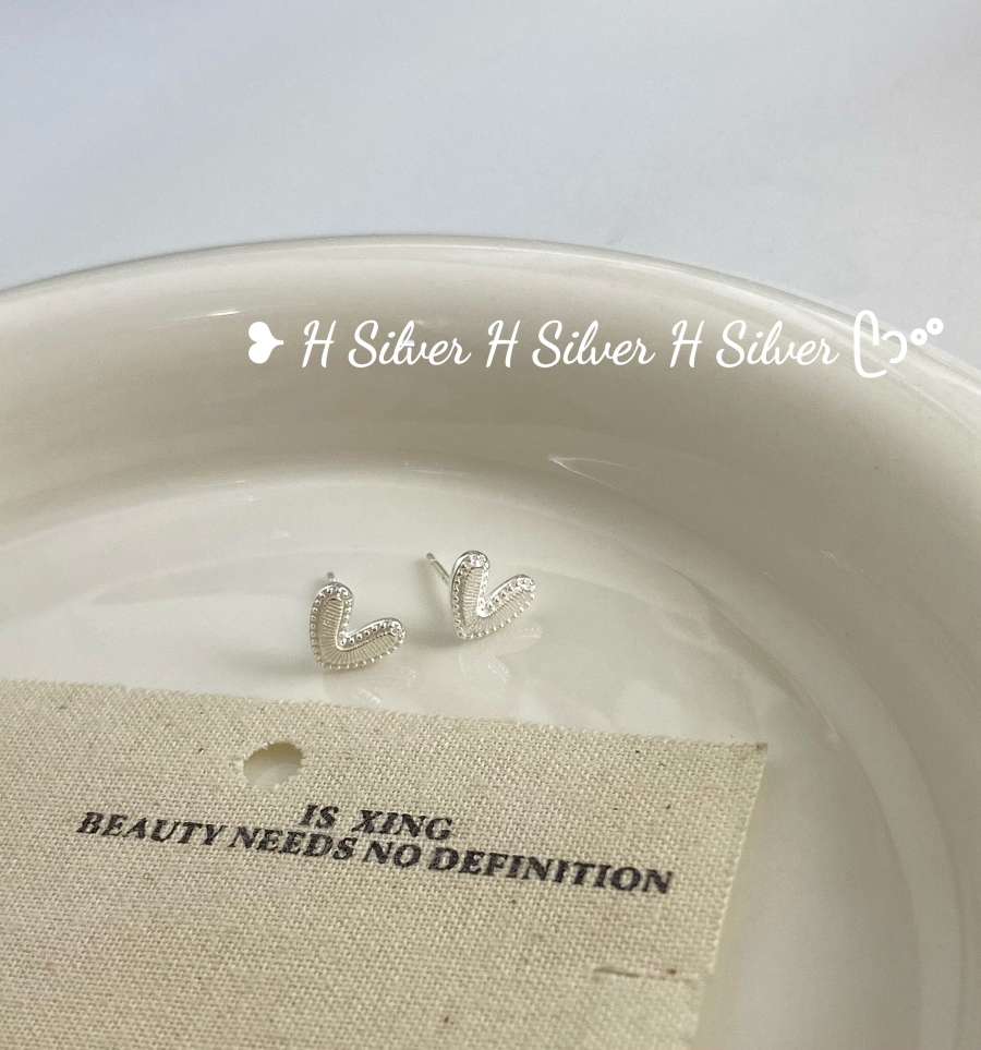 思兰银饰925银耳丁心形百搭小清新款耳饰耳环送礼佳品详情图2