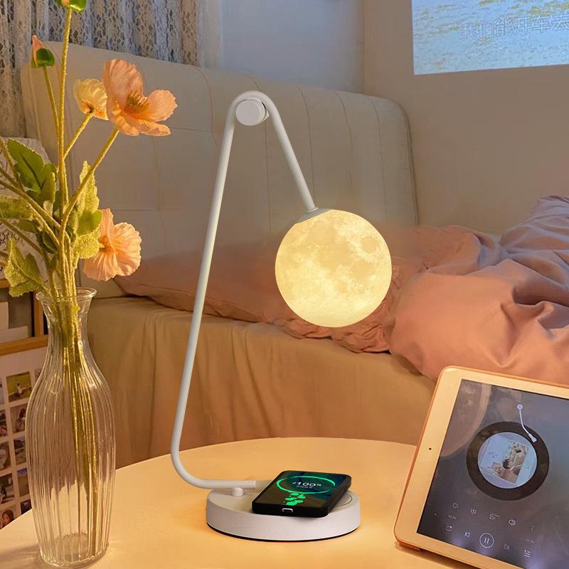 modern minimalist bedroom table lamp living room and bedside gift decorative lamp room moon warm led moon creative lamp