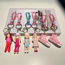 Creative Cartoon Barbie Keychain Cute Barbie Shoes Key Chain Fashion Barbie Men and Women Character Pendant Wholesale