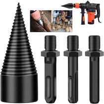 wood splitting artifact electric hammer electric drill household wood splitting labor-saving wood breaking tool electric split cone chopping machine drill bit rural