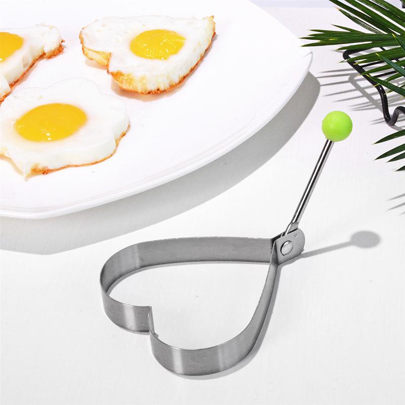 thickened stainless steel omelette maker model poached egg fried egg mold heart-shaped egg frying pan heart-shaped omelette maker