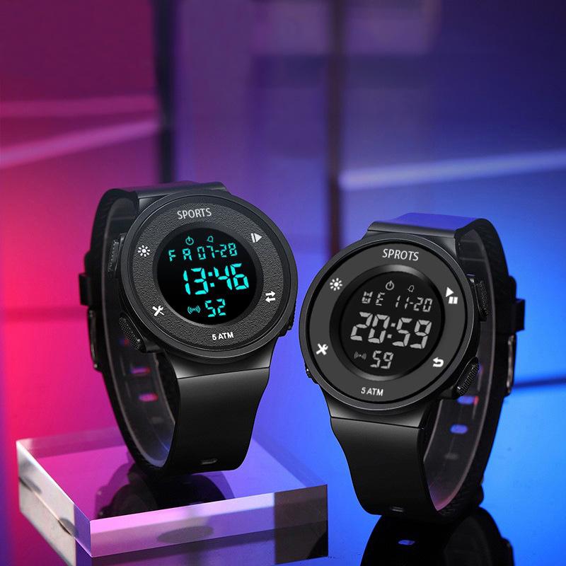 electronic watch men's junior high school student's watch trendy multi-functional female teenagers sport watch alarm clock simple children's watch