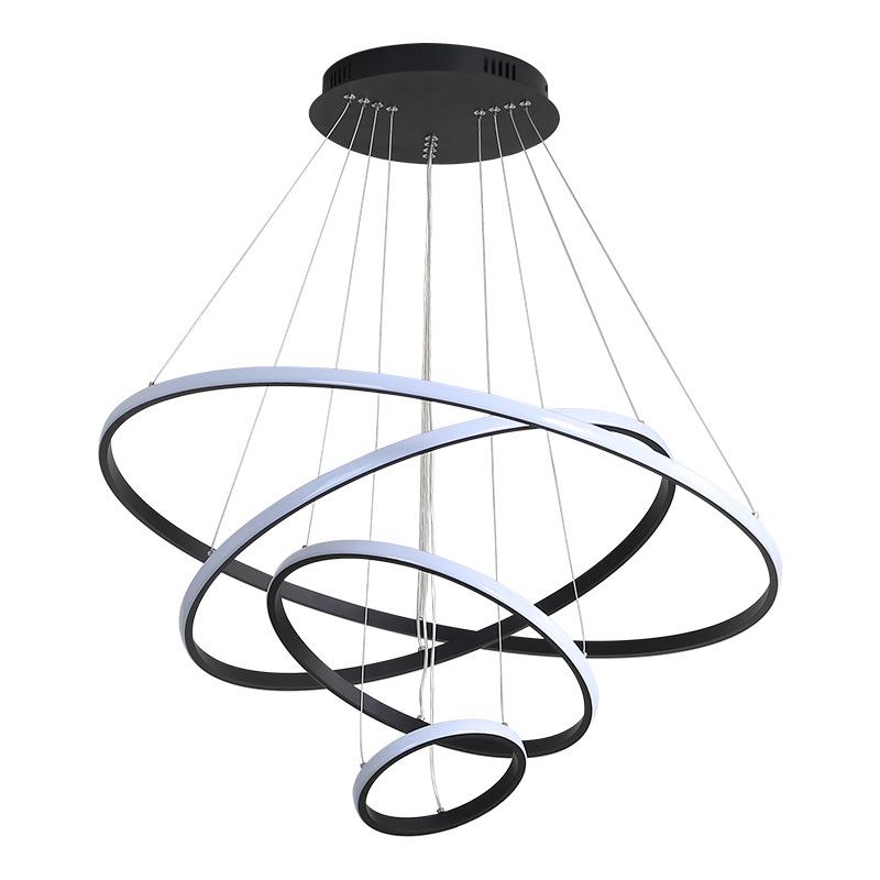 Factory Ring Chandelier Home Decoration Lamp Lighting Led Aluminum Frame Circle Lamp Engineering Model Room Lamp