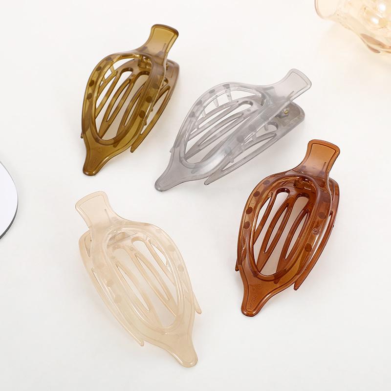 high-grade pearl back head clip hairware frog buckle barrettes female summer duckbill clip hairpin hair clip grip
