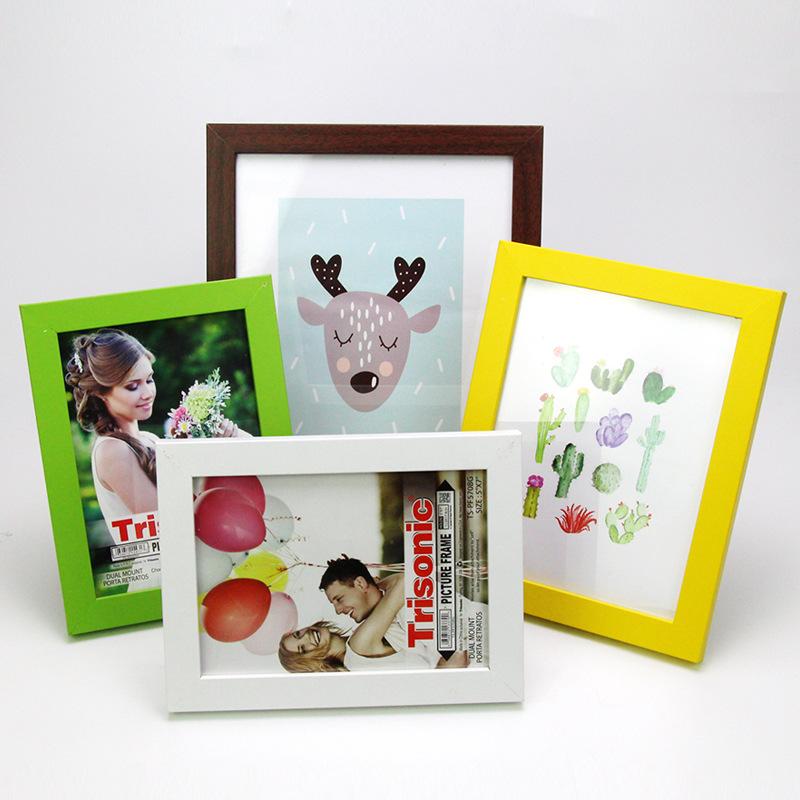 wholesale wooden photo frame 6-inch 7-inch 8-inch photo frame creative decoration wall 4k 8k photo frame a3 a4 photo frame