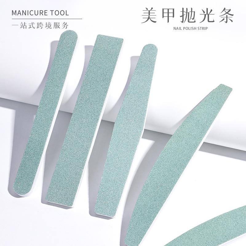 nail polish tools rhombus burnishing stick polish strips crafts nail half moon polish sponge stick crafts polishing file