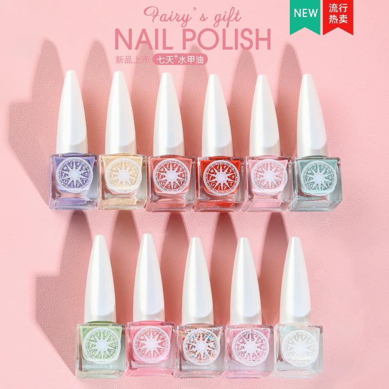 Nail Polish Baking-Free Quick-Drying Long-Lasting Gentle White Baking-Free Suit Non-Peeling Baking-Free Nail Polish Water-Based Nail Polish