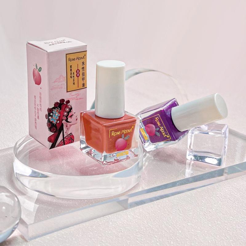 Baking-Free Finger Nail Polish Water-Based Tearable Nail Polish Long-Lasting Odorless Nail Base Coat Nail Polish Student Nail Shop Finger Nail Polish Wholesale