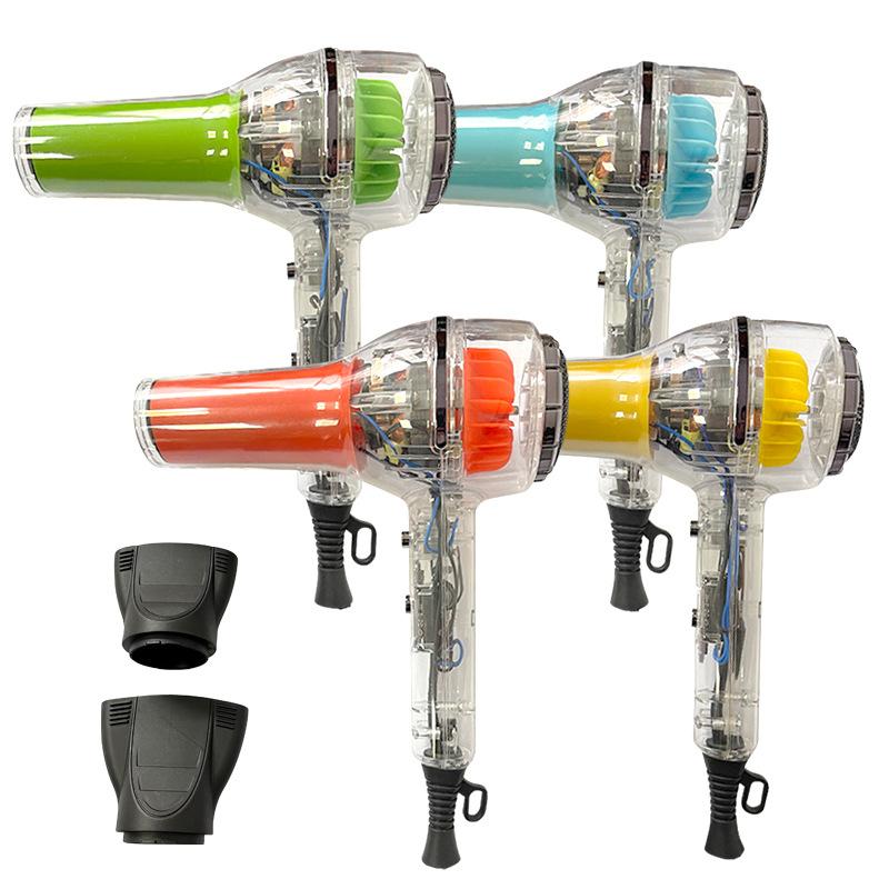 new transparent hair dryer anion hair stylist hair dryer household hair dryer hair salon hair dryer