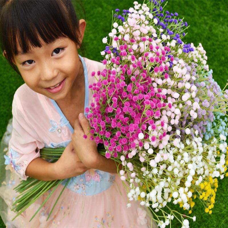 108 artificial starry sky plastic flowers factory wholesale all kinds of wedding decoration flowers home decoration fake flowers