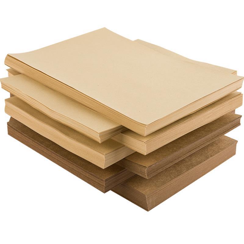 a4 kraft paper printing paper thickened kraft cardboard a3 kraft paper cardboard financial voucher cover paper 4k8k cow