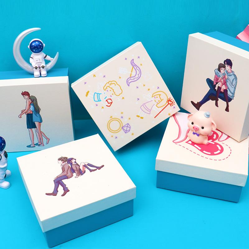 in stock chinese valentine's day gift box cartoon japanese tiandigai gift box valentine's day lipstick perfume gift box wholesale