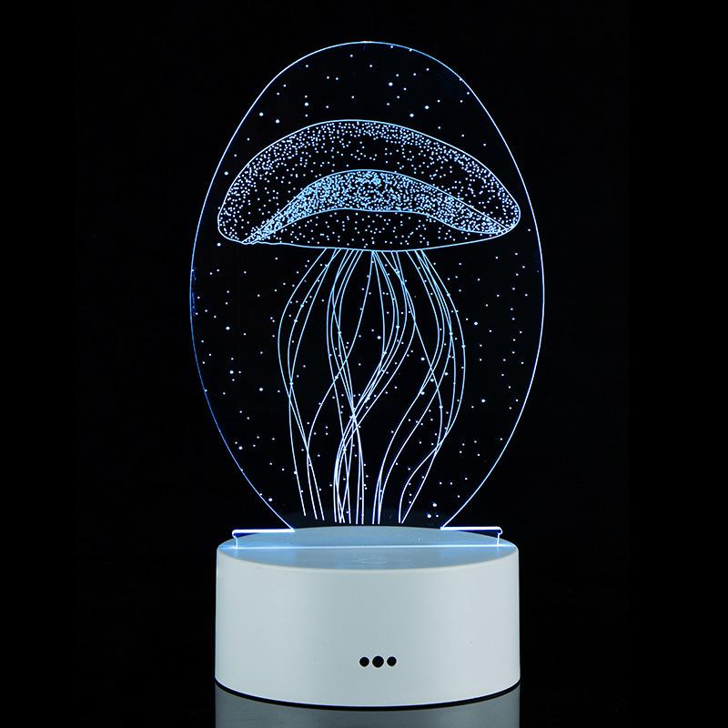 factory direct sale colorful new product small night lamp foreign trade cartoon light creative bedside lamp 3d touch decorative lamp