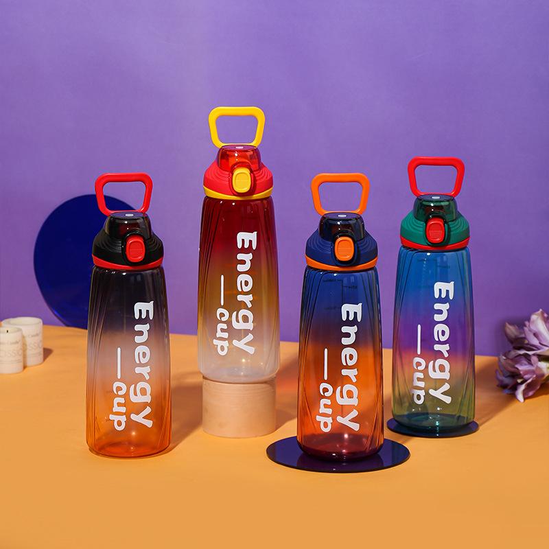 good-looking cup sports cup student fitness summer high temperature resistant portable plastic kettle 1000ml sports bottle