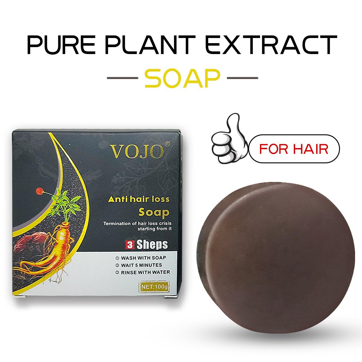 weiji cross-border export hair care ginseng polygonum multiflorum shampoo soap g anti-dandruff anti-removal handmade soap foreign trade goods