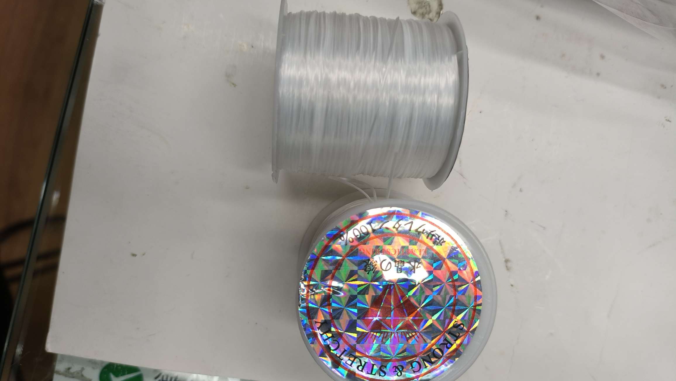 Elastic strings of various colors detail image 5