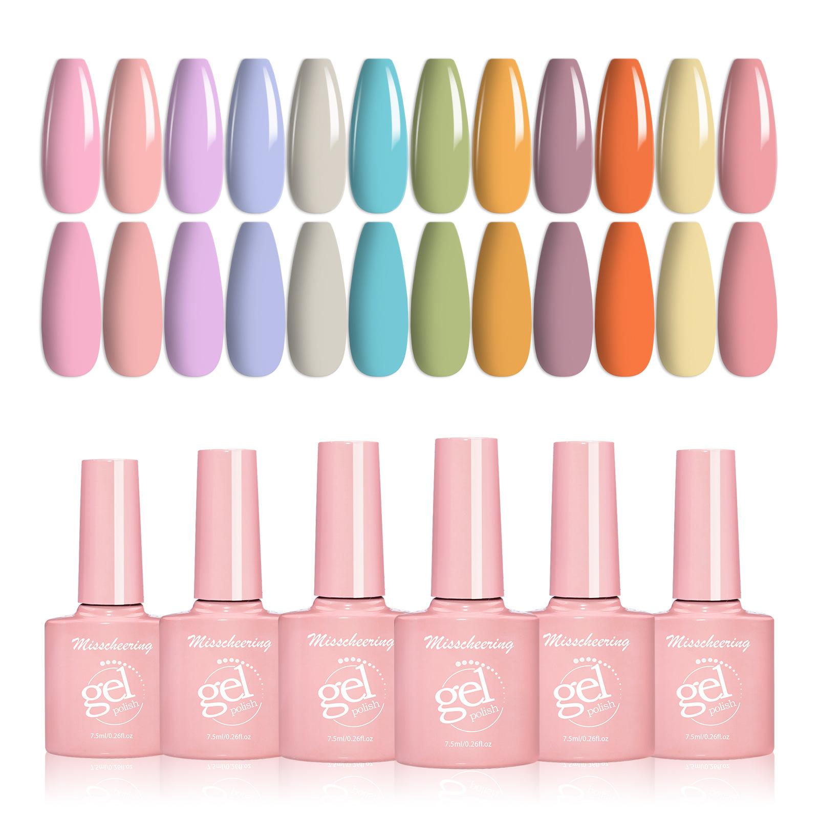 amazon cross-border 12-color cream candy maca dragon nail nail polish suit nail polish new nail beauty nail polish wholesale