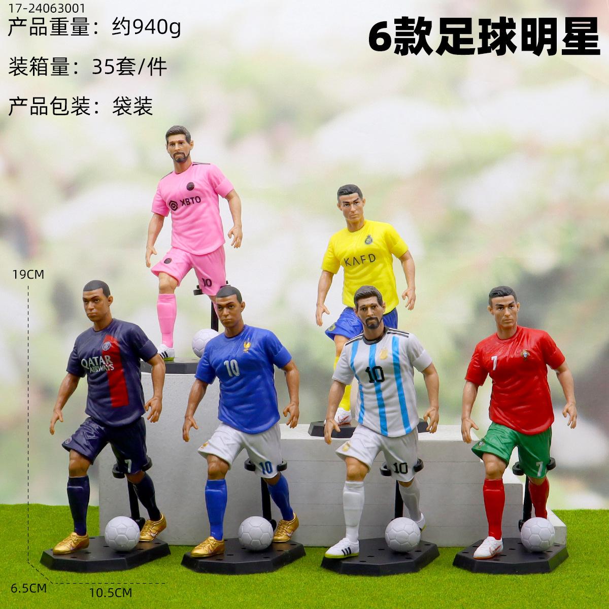 football star doll figurine garage kits model 19cm car ornament home decoration gifts for boys