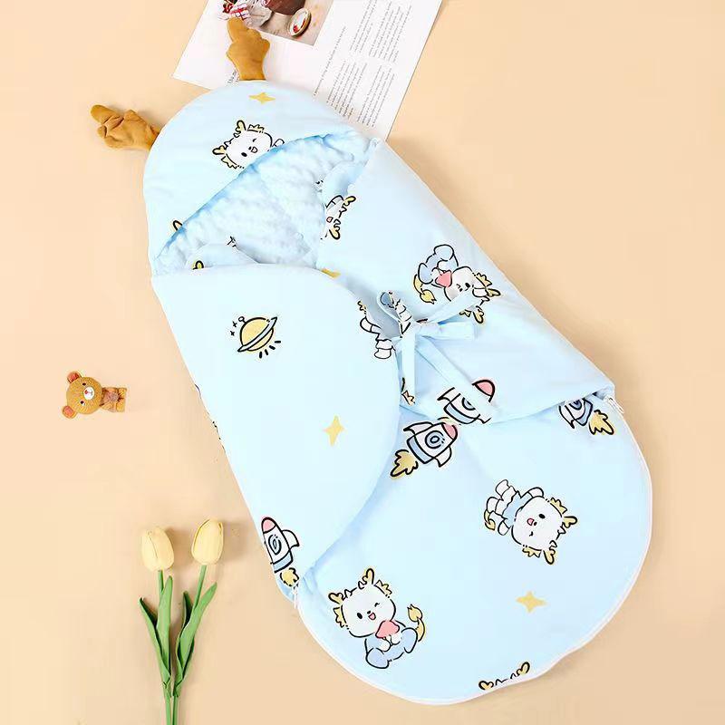 newborn baby anti-startle swaddling spring/summer autumn newborn baby swaddling quilt cotton baby beanie sleeping bag
