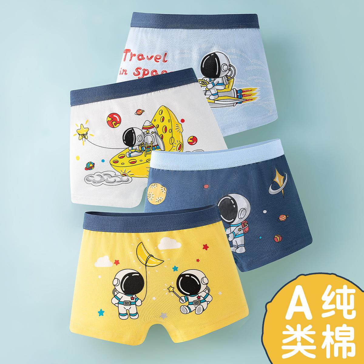 children's underwear new boys' boxer underpants class a pure cotton 12-15 years old children and teenagers do not clip their butts