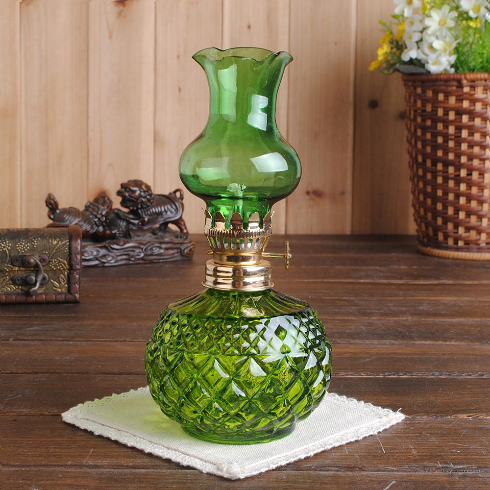 glass kerosene lamp couple romantic lights nostalgic barn lantern outdoor tent camping lamp new house joining buddha worshiping lamp