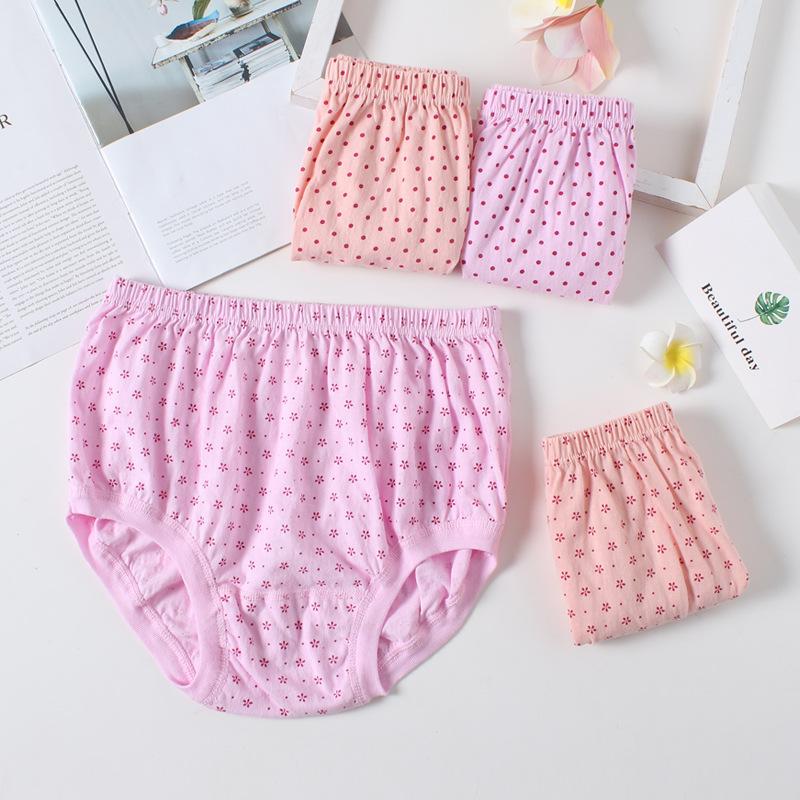 elderly underwear women's cotton middle-aged and elderly plus size high waist elderly briefs women's all cotton briefs mother underpants
