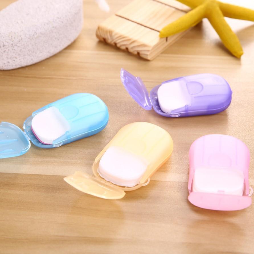 boxed soap sheet portable hand washing tablets small soap flake mini soap flakes travel disposable soap slice