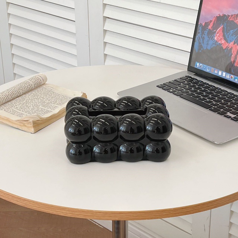 X150-PP Cloud Light Luxury High Appearance Level Cloud Tissue Box, home living room tissue Box, high-end restaurant Tissue box details Picture