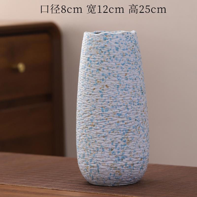 vase ceramic flowers large diameter large simplicity fresh hydroponic fresh cut flowers simulation handmade flowers dried flowers