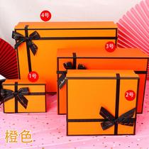 in stock orange bow gift box large tiandigai birthday gift box towel lipstick christmas gift box