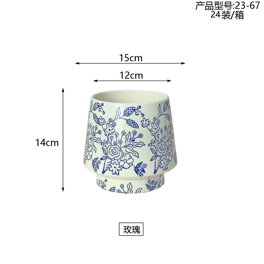 家居花盆装饰艺术品 宠物及园艺用品 美化花瓶水杯一体装饰品产品图