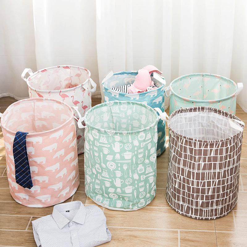 Household Fabrics Dirty Clothes Basket Laundry Basket Folding Toy Clothes Dirty Laundry Storage Basket Storage Bucket Laundry Basket