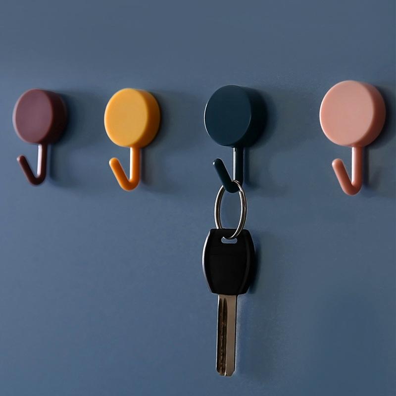 Sticky Hook Cute Creative Sticking Hook Decorative Adhesive Punch-Free Wall Sticker Small Hook Wall-Mounted Creative Single Pack