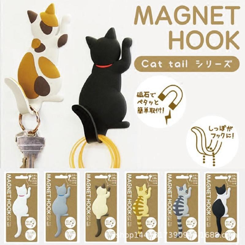 japanese style groceries animal strong magnetic stickers decorative hook home key hook refridgerator magnets cute magnetic paste