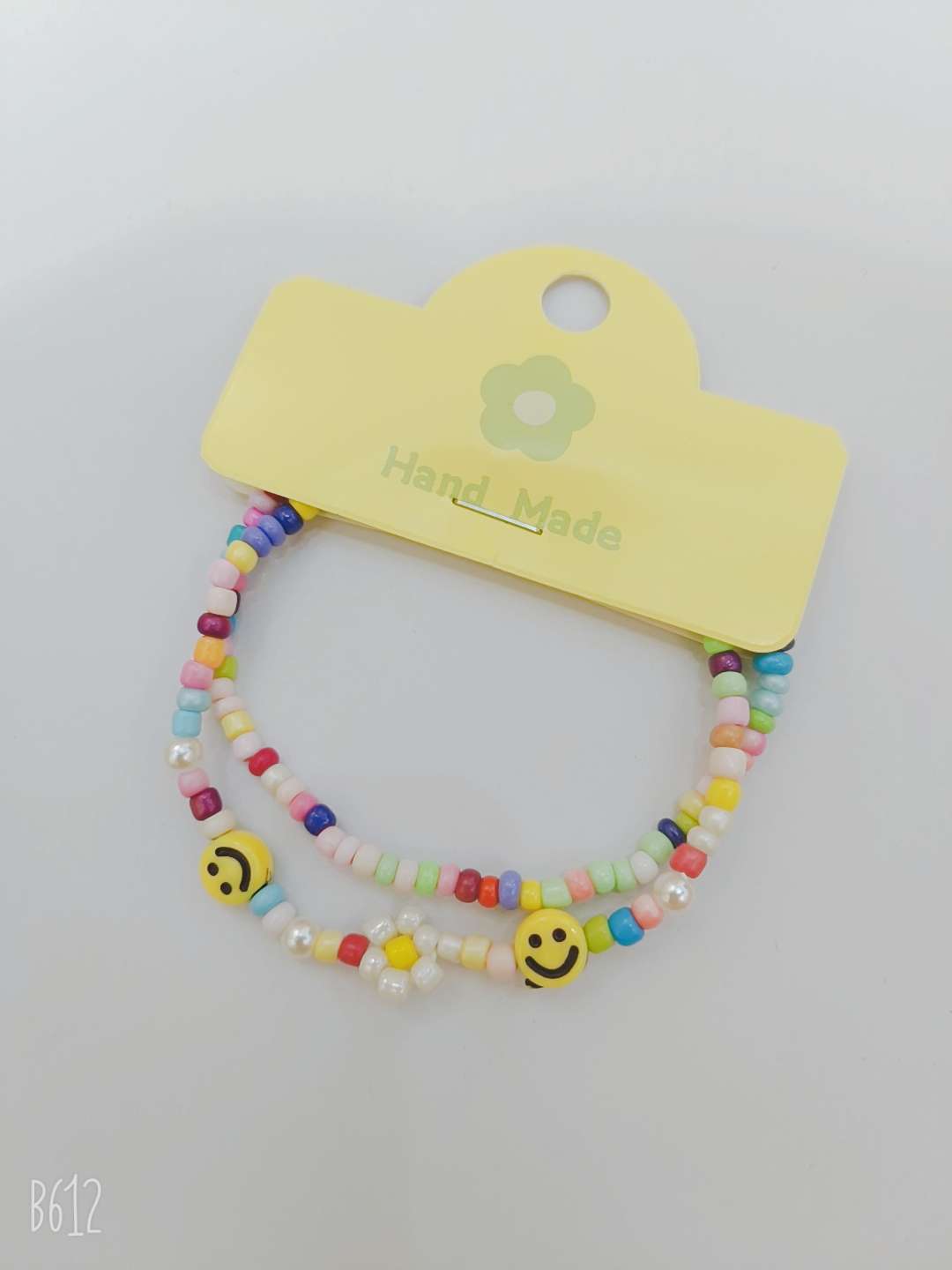 笑脸米珠手链手串饰品 精致手饰 时尚饰品 多巴胺手饰 独特设计手链手串 多巴胺米珠手链手串饰品手链