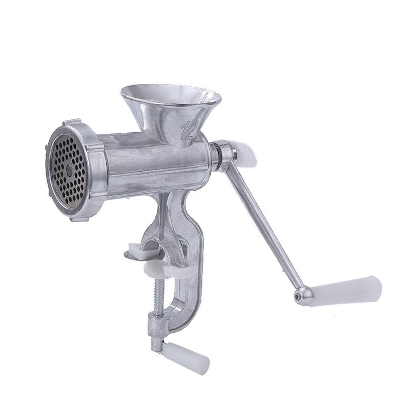 No. 12 Meat Grinder Manual Aluminum Alloy Meat Grinder Household Meat Grinder Chili Pulverizer Sausage Filling Machine