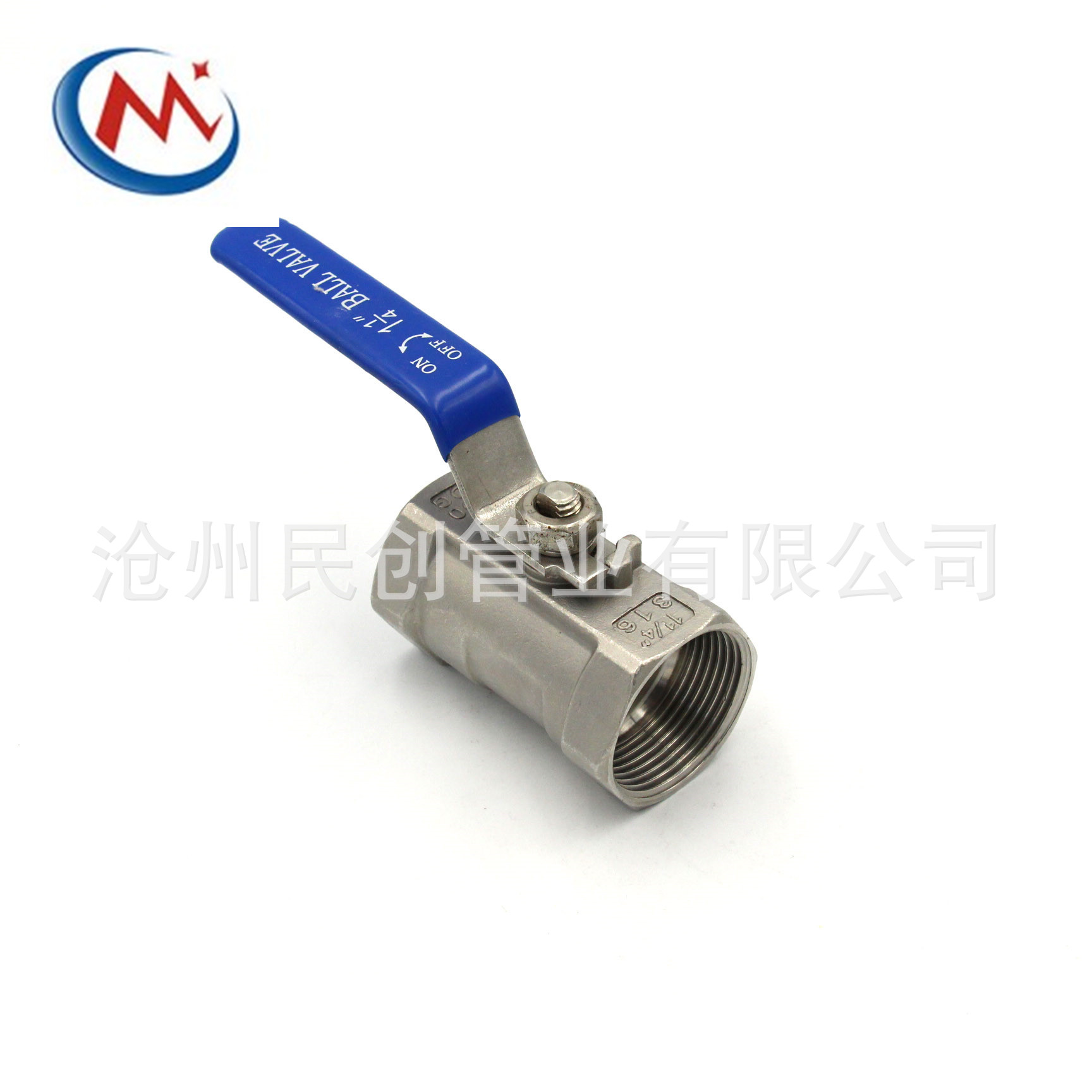201 304 316 1/8"~4"不锈钢一片式球阀直通式丝扣阀门厂家生产 内螺纹缩径手动阀门细节图