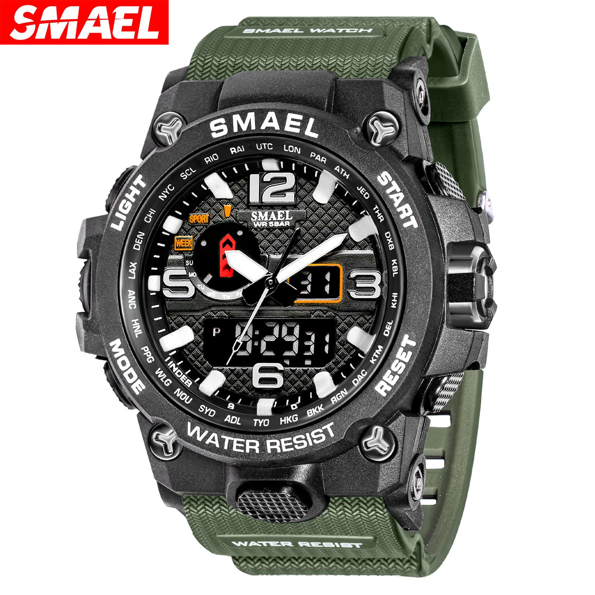 smael smael cross-border men's army style watch electronic sport watch luminous alarm watch wholesale