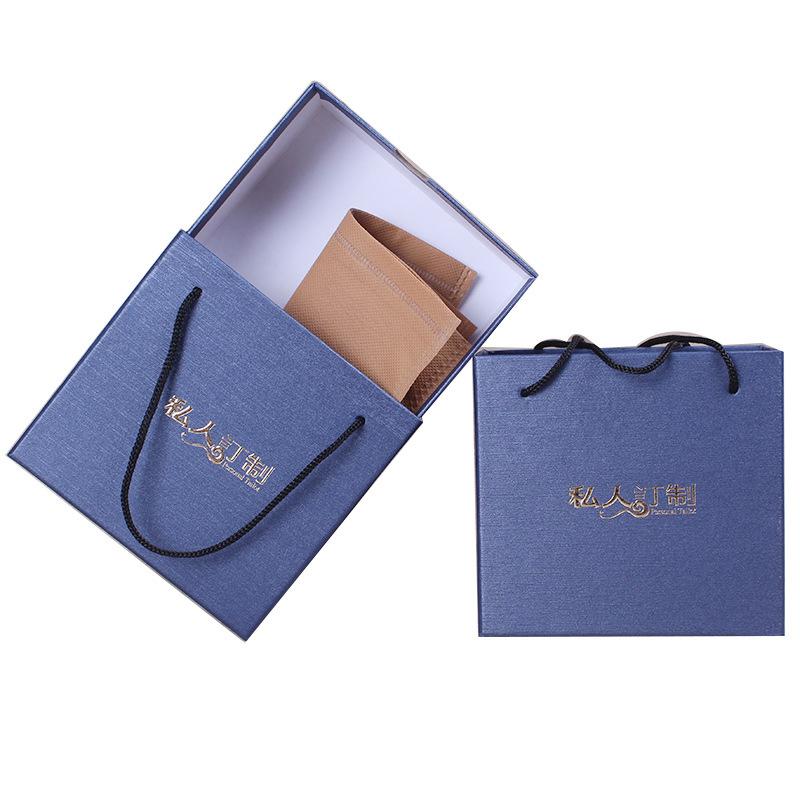 Open Window Transparent Square Box Belt Drawer Box Tiandigai Gift Box Boutique Ornament Hard Paper Gift Box Hot
