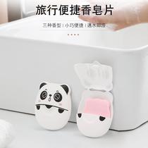 Disposable Soap Flakes Soap Sheet Portable Boxed Soap Flake Soap Flakes Student Cleaning Hand Washing Tablets Outdoor Travel Soap Slice Soap Flakes