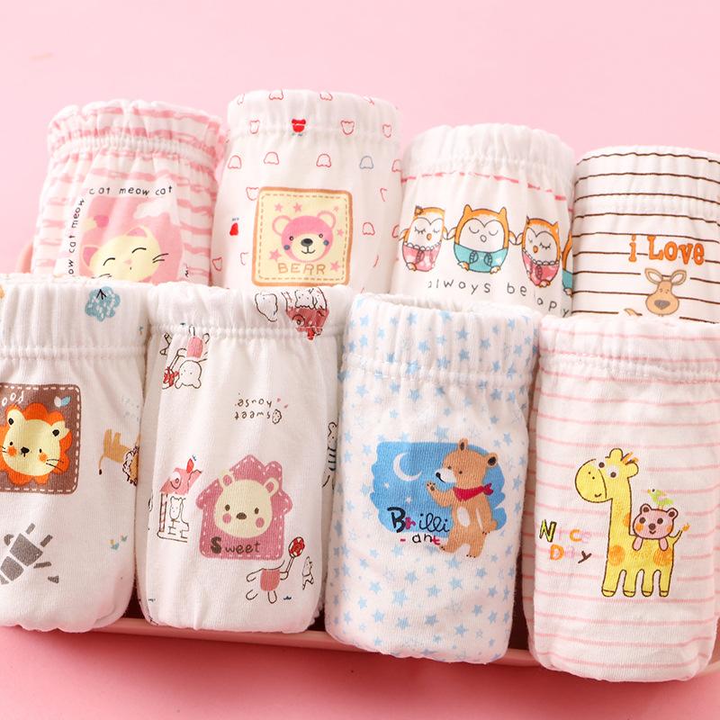 cartoon children's underwear cotton little girl baby triangle underwear children underwear student underpants factory wholesale