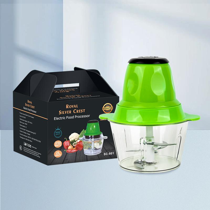 Small Household Appliances Export 2l Plastic Cup Meat Grinder Cooking Machine Vegetable Cutter Children Babycook vegetable cutter