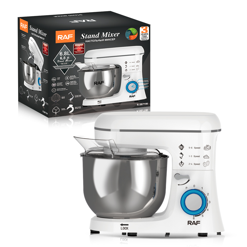 RAF Chef machine, fully automatic dough mixer, dough kneader, milk lid mixer, egg beater, desktop, household, small, multi-functional Application Scenario