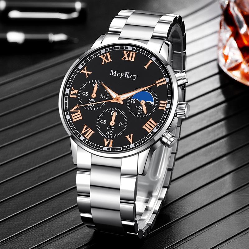 New Mcykcy Brand Watch Men's Non-Mechanical Watch Men's Watch Source Watch Wholesale Steel Belt Business Men's Watch