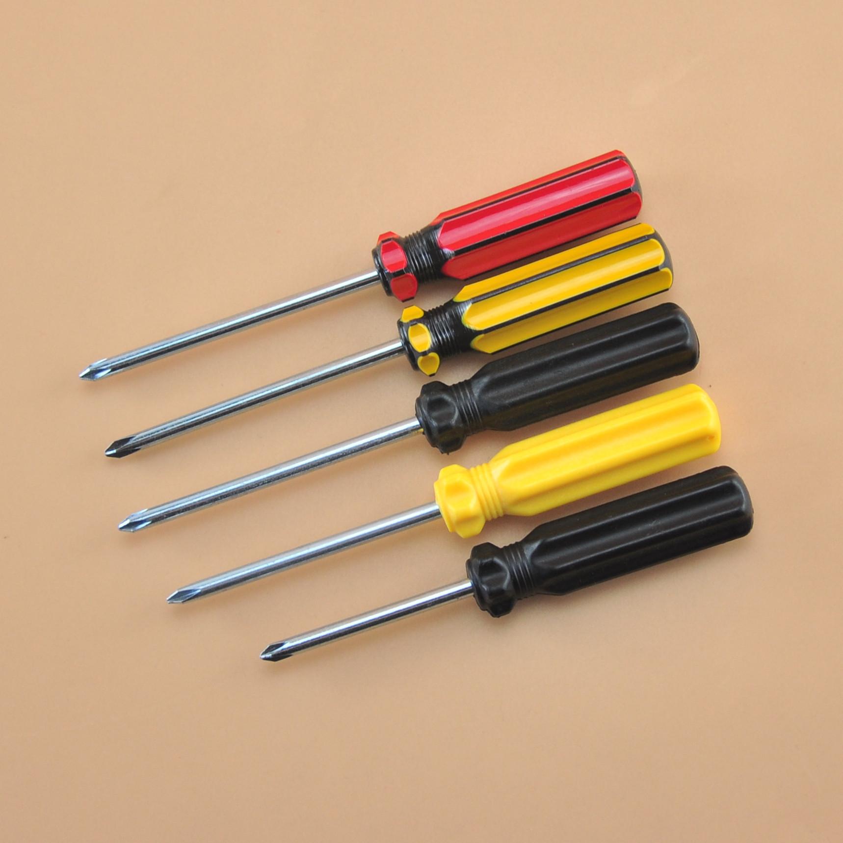 5*75 cross black double color handle screwdriver screwdriver screwdriver screwdriver simple screwdriver