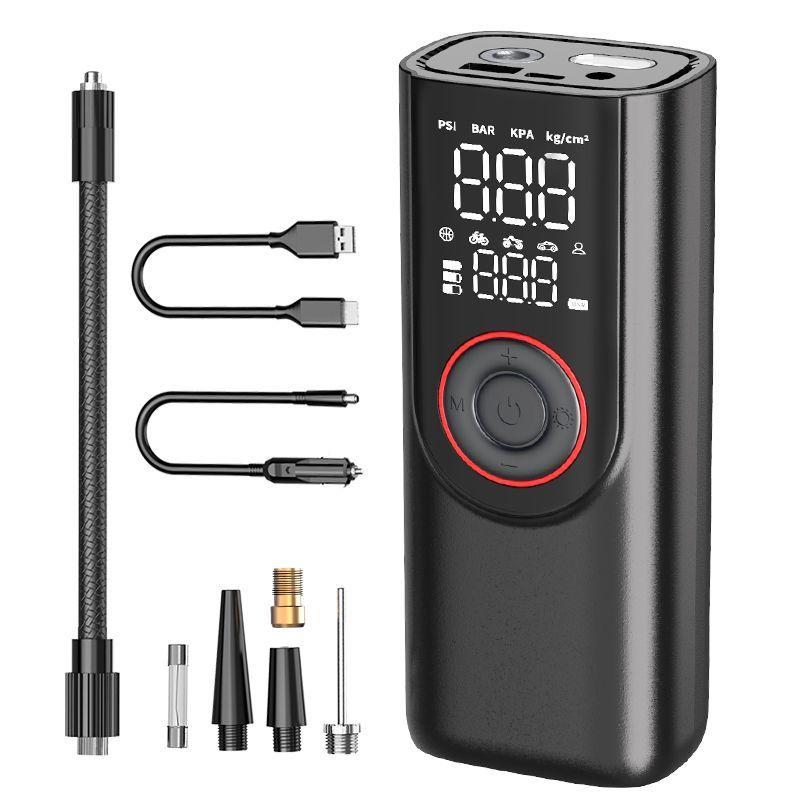 Portable Mini Bicycle Electric Tire Tire Pump Air Pump Handheld Car Charger Dual-Use Vehicle Air Pump