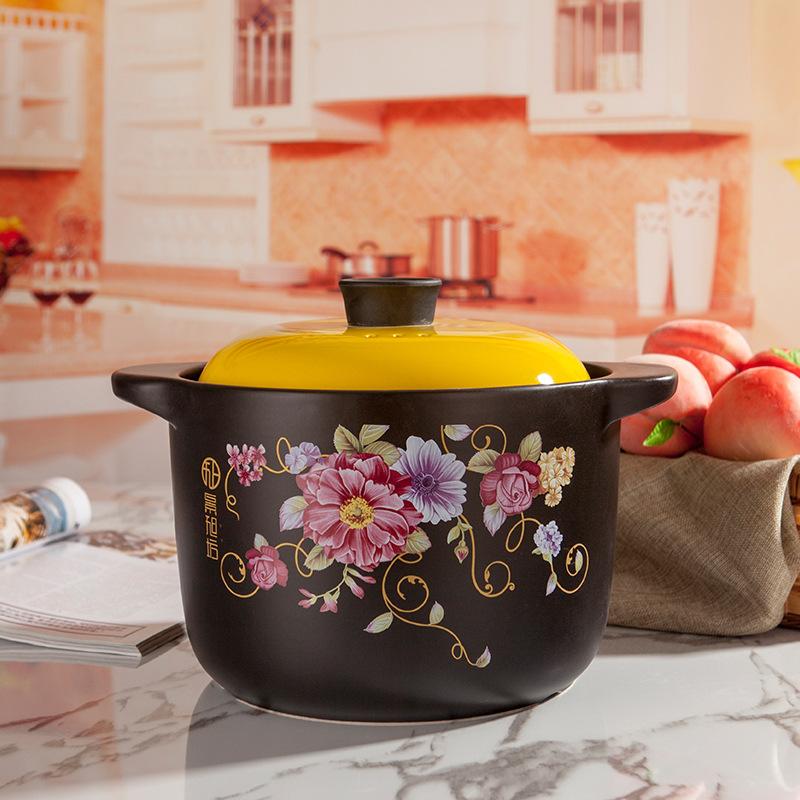 ceramic casserole non-stick pot high temperature resistant soup stone pot jingdezhen health preservation soup poy insulation milk pot one piece dropshipping