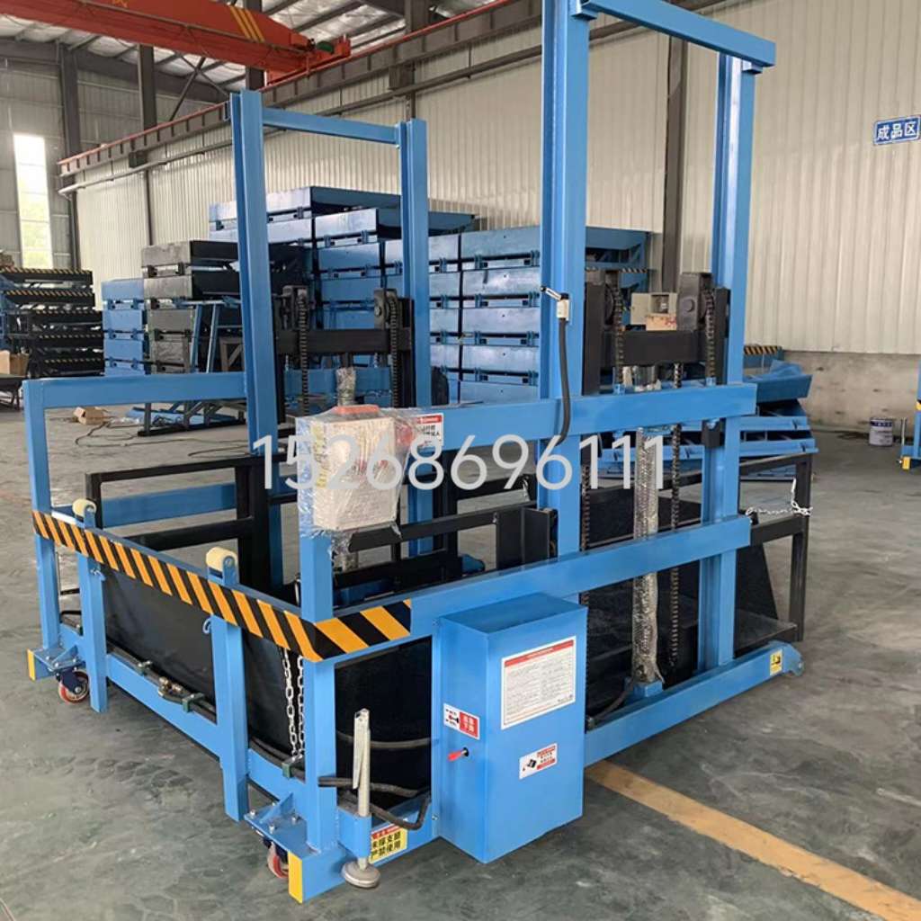 Mobile loading and unloading platform, electric-hydraulic warehouse unloading lift, simple container cargo hoist detail image 9