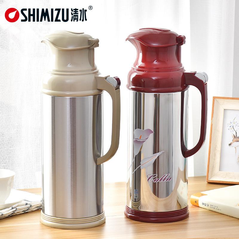 Water Vacuum Flask Household Large-Capacity Boiling Water Bottle Stainless Steel Kettle Glass Liner Insulation Bottle 2L 3262